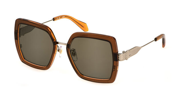 Just Cavalli SJC041 06X5 Square Transparent Brown/Orange Top  display picture 2
