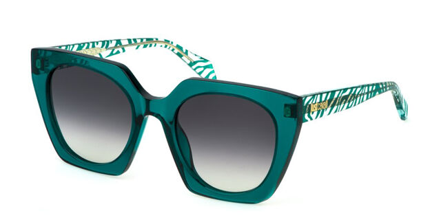 Just Cavalli SJC088V 0998 Cat Eye Gloss Transparent Green  display picture 1