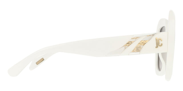 Just Cavalli SJC085V 0847 Square Shiny Snow White Sunglasses  display picture 3