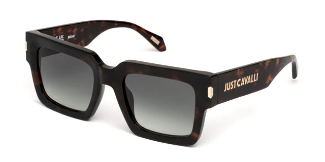 Just Cavalli SJC108 04BL Square Dark Tortoise Sunglasses 
