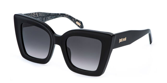 Just Cavalli SJC142 0700 Cat Eye Shiny Black Sunglasses  display picture 2