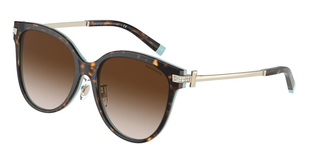 TF4193BF Asian Fit Sunglasses Tortoise Tiffany Blue 