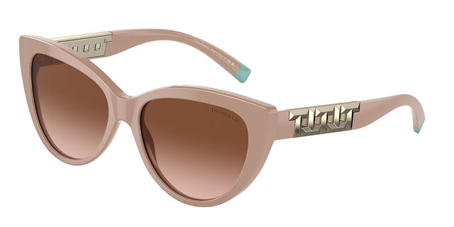 Tiffany & Co. TF4196 83523B Cat Eye Nude Brown Sunglasses  display picture 3