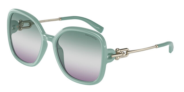 Tiffany & Co. Mint Sunglasses with Silver Detail Tiffany Sunglasses in Silver-colored Metal with Tiffany Blue  main image 4