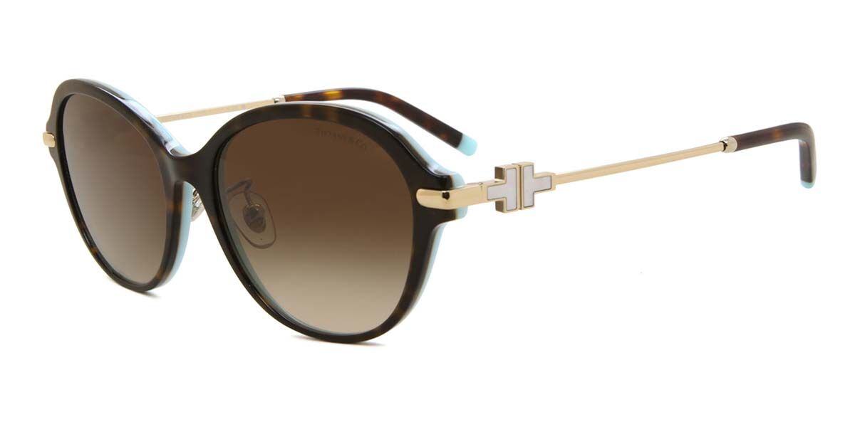 小物 Tiffany & co.TF4181-D TF4188D Asian Fit sunglasses Tortoise on Tiffany Blue
