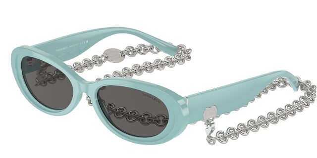 Tiffany & Co. TF4221 8388S4 Oval Tiffany Blue Sunglasses  display picture 3