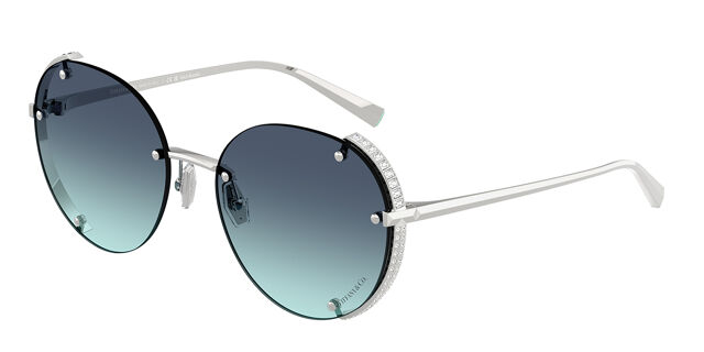Tiffany & Co. Sunglasses - Silver and Gold Tiffany & Co. TF3101B XL (59 - 14) with Grey lenses and Gold  main image 3