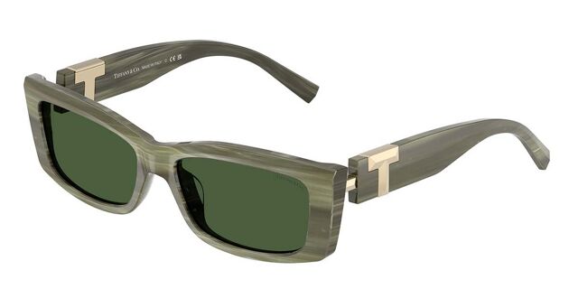 Tiffany & Co. TF4240U 843371 Rectangle Striped Khaki Green 