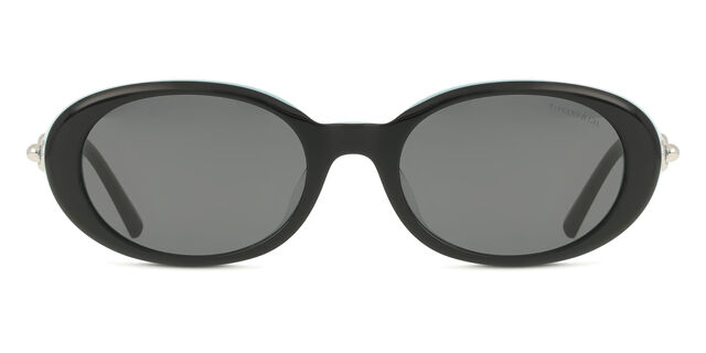 Tiffany & Co. Classic Black Sunglasses TF4242D Tiffany Sunglasses 8055S4 Black On Tiffany Blue  main image 3