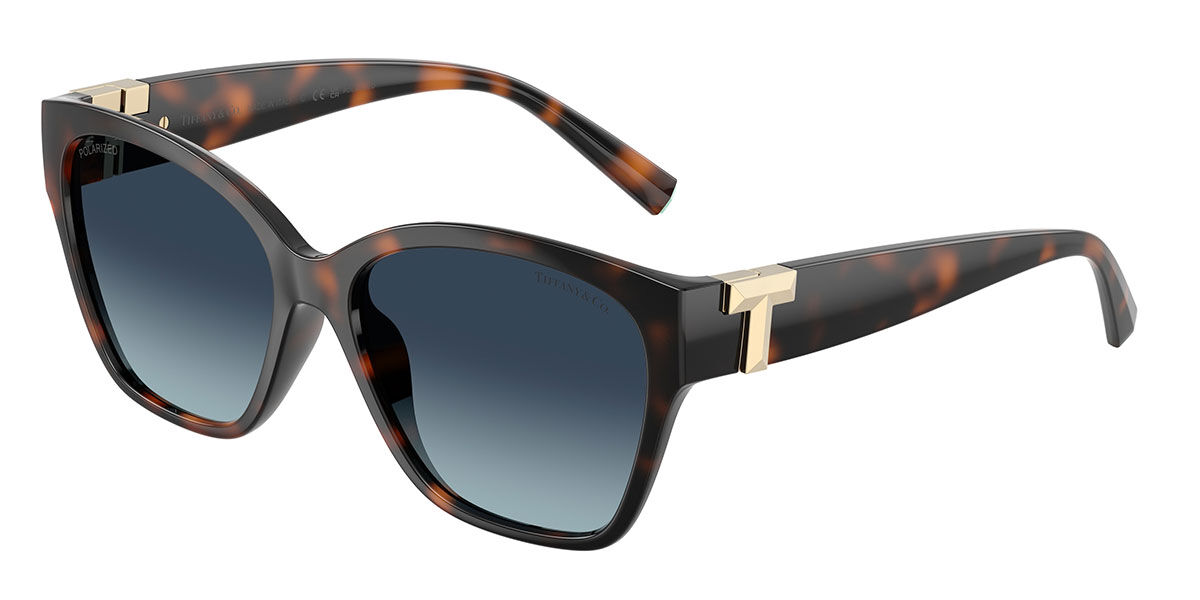 Tiffany & Co. TF4254U Polarized 84554U 56 Sk&ouml;ldpaddem&ouml;nstradeshell Solglas&ouml;gon Kvinna