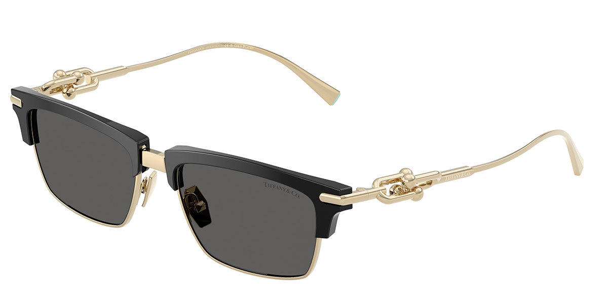 Tiffany & Co. Miesten Black,Gold Tf4262k 8001S4 Aurinkolasit Kulta