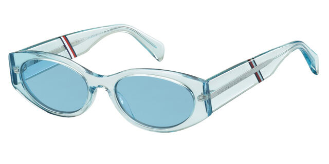 Tommy Hilfiger TH 1659/S PJP/KU Oval Transparent Blue  display picture 3