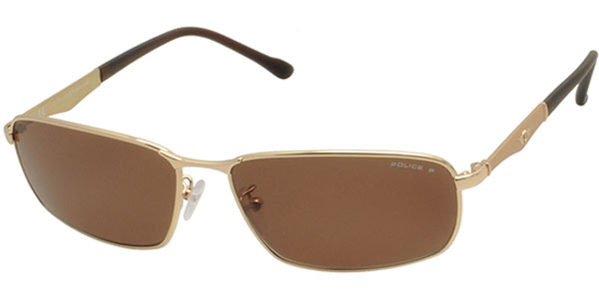 Police S8744 RAZOR 2 Polarized 349P Sunglasses Gold | VisionDirect ...