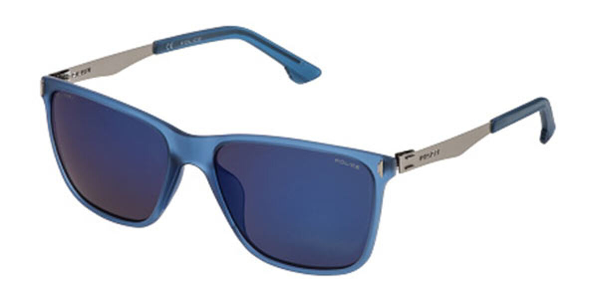 Police SPL365 FLOW 2 J15B Sunglasses in Blue | SmartBuyGlasses USA
