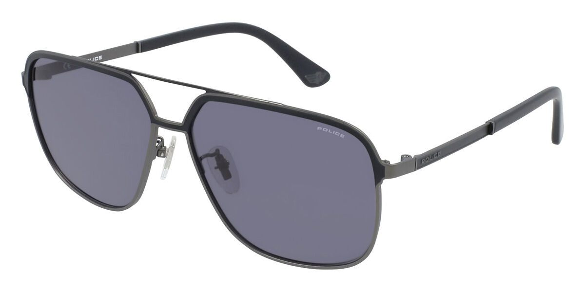 Police SPLA58N RECORD 3 627Y Sunglasses Matte Grey | VisionDirect Australia