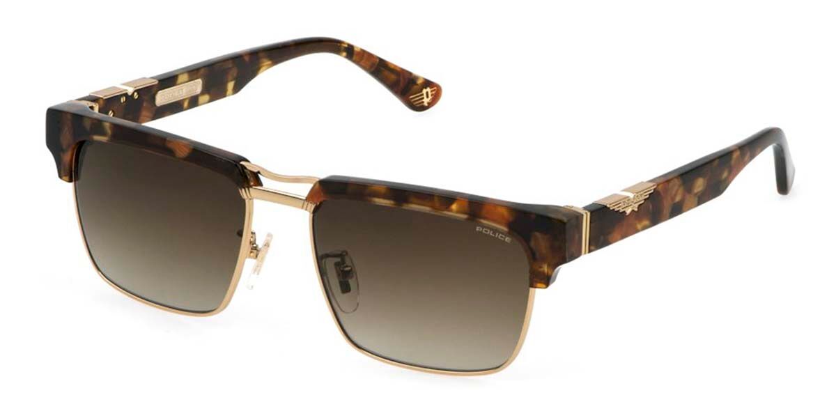 Police SPLP25 ORIGINS 62 0AER Men's Sunglasses Tortoiseshell Size 55