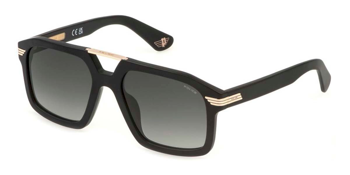 Police SPLP28 FORTY 1 0703 Men's Sunglasses Black Size 56