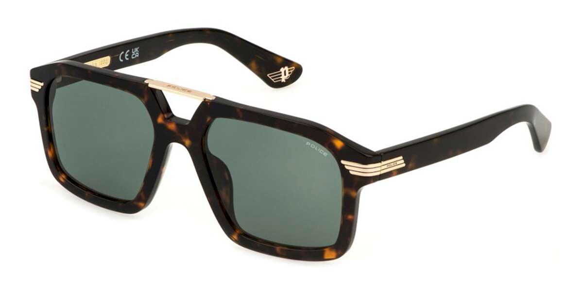 Police SPLP28 FORTY 1 0722 Men's Sunglasses Tortoiseshell Size 56