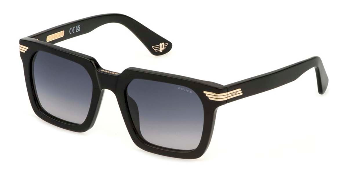 Police SPLP29 FORTY 2 700Y Men's Sunglasses Black Size 52