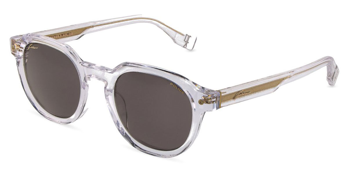 Police SPLU83 ZAC 3 W/A 0880 Men's Sunglasses Clear Size 51