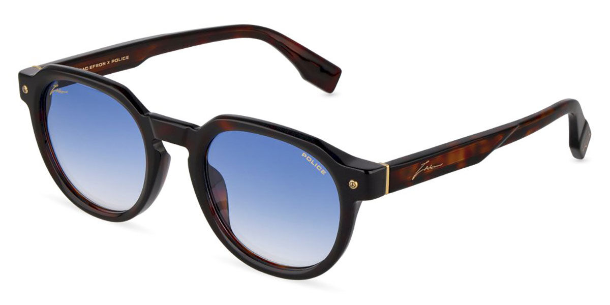 Police SPLU83 ZAC 3 W/A 722B Men's Sunglasses Tortoiseshell Size 51