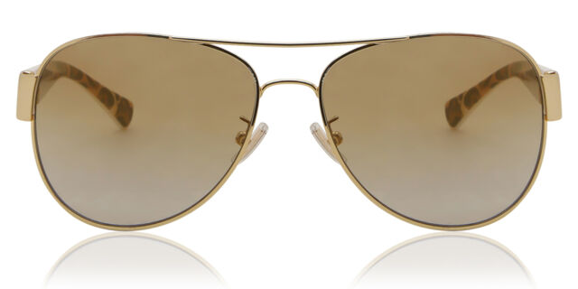 Coach HC7059 L138 92496E Pilot Gold Sunglasses  display picture 2