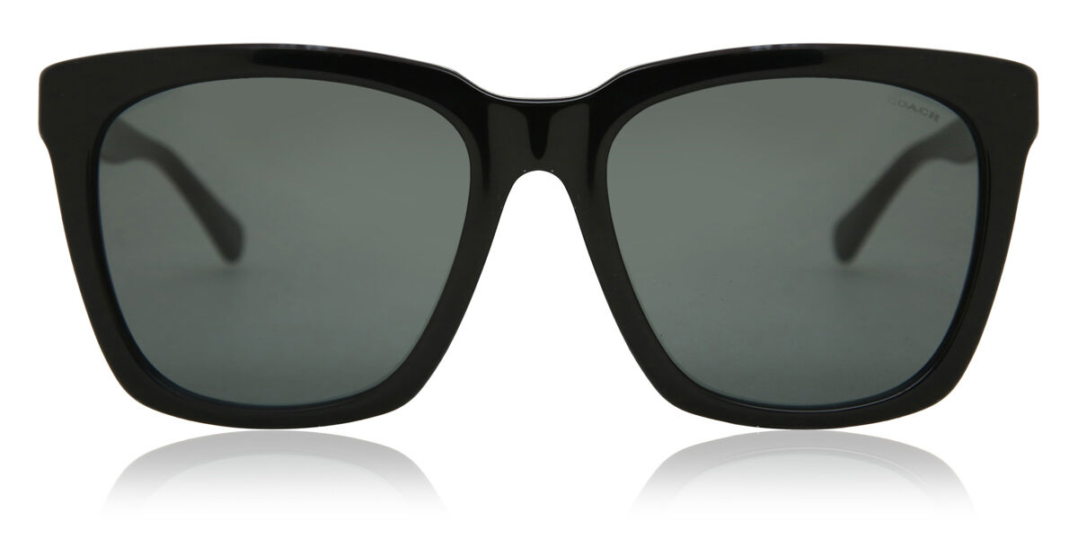 Coach HC8201D Asian Fit 500211 Sunglasses Black | VisionDirect Australia