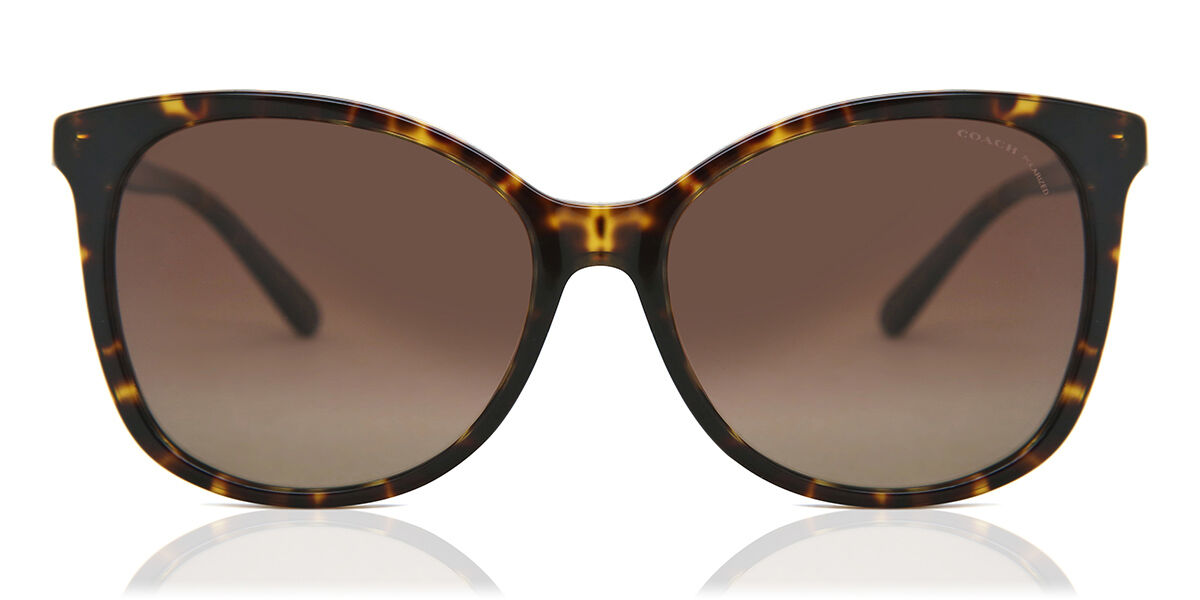 Coach HC8271U Polarized 5120T5 Sunglasses Dark Tortoise VisionDirect