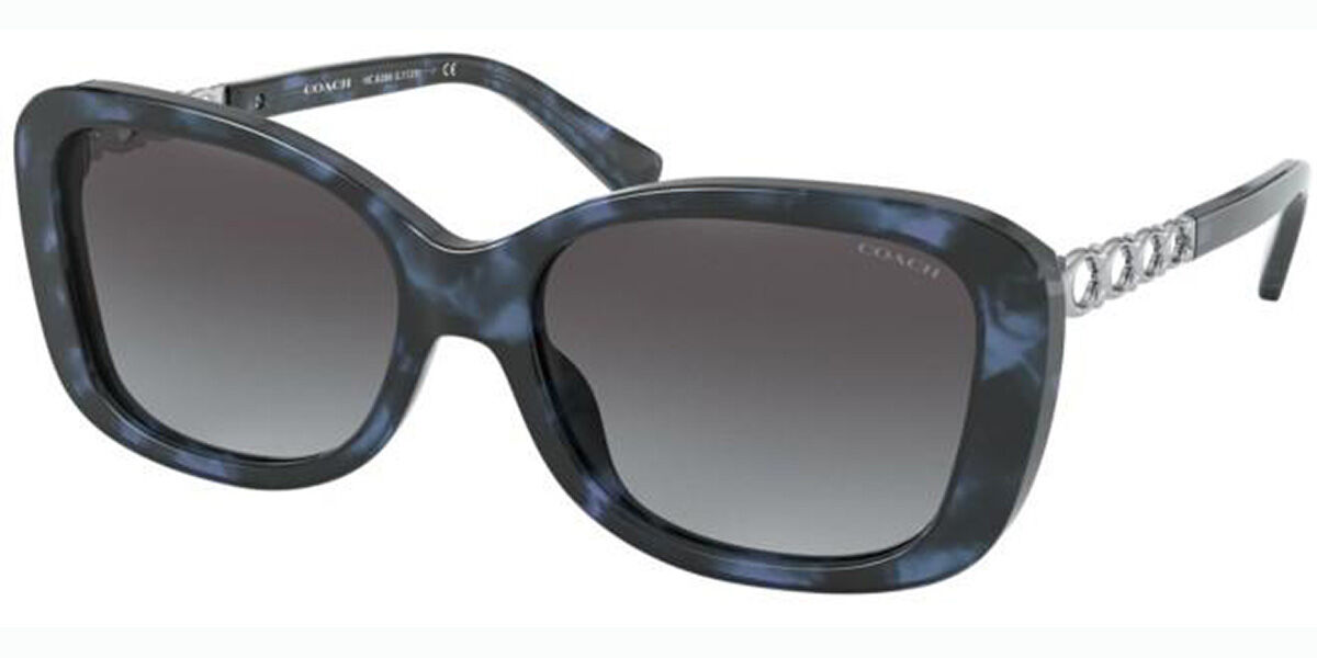 Coach HC8286 55938G Sunglasses in Black | SmartBuyGlasses USA