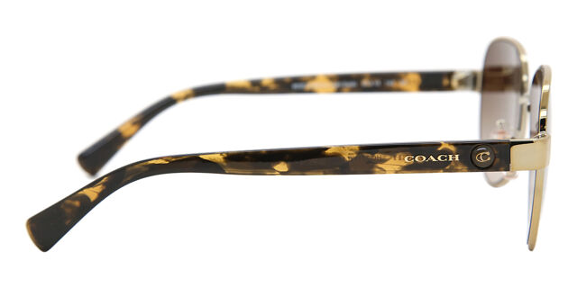 Coach HC7111 L1128 900513 Oval Shiny Light Gold Sunglasses  display picture 3