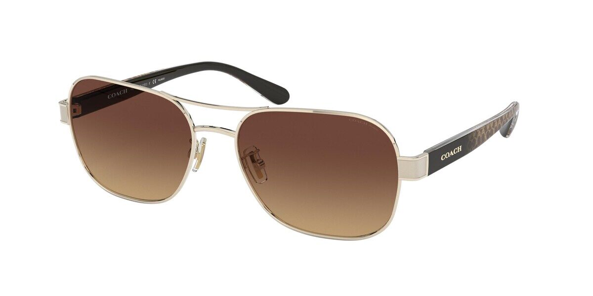 Coach Caroline HC7012 910013 Sunglasses in Gold | SmartBuyGlasses USA