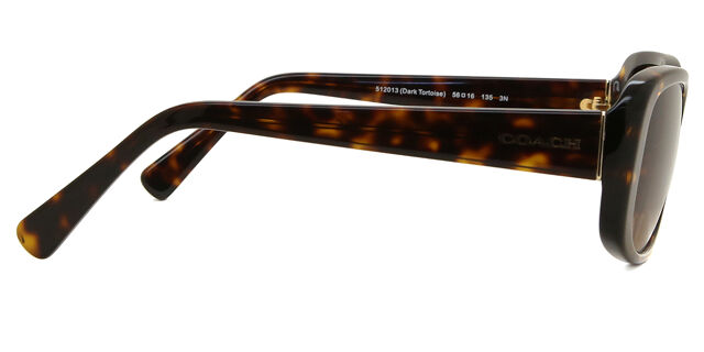 Coach HC8168 L156 512013 Rectangle Dark Tortoise Sunglasses  display picture 1