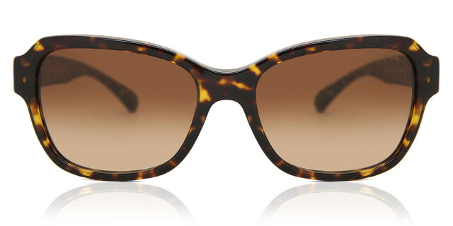 Coach HC8232 L1010 550713 Square Dark Tortoise Sunglasses  display picture 1