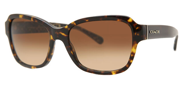 Coach HC8232 L1010 550713 Square Dark Tortoise Sunglasses  display picture 2