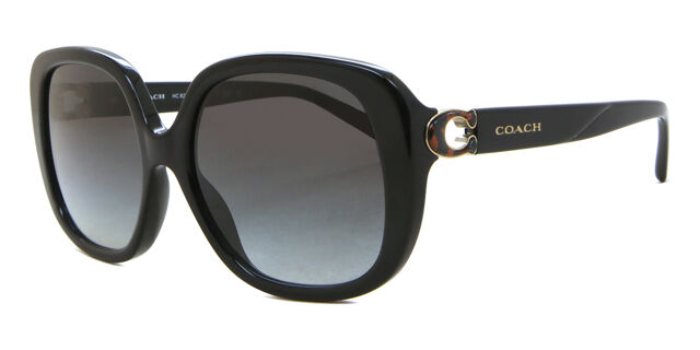 Coach HC8292 L1144 50028G Square Black Sunglasses  display picture 3