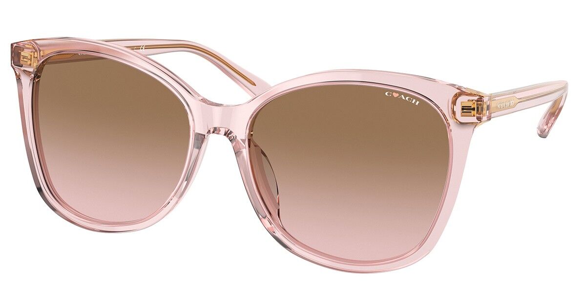 Coach HC8271U 566811 Sunglasses in Transparent Pink | SmartBuyGlasses USA