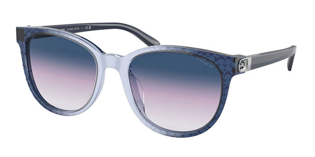 Coach HC8350U CD478 57088H Oval Transparent Faded Blue 