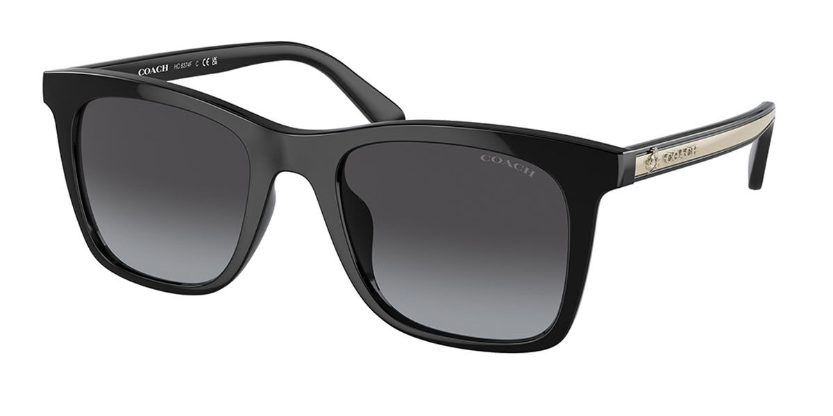 Coach HC8374F CK463 Asian Fit 50028G Sunglasses in Black ...