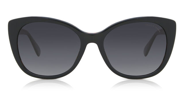 Coach HC8365U CH566 Asian Fit Polarized 5764T3 Cat Eye Black  display picture 3