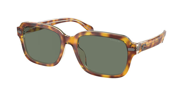 Coach HC8388U CL914 57563H Square Dark Tortoise/Canary  display picture 1