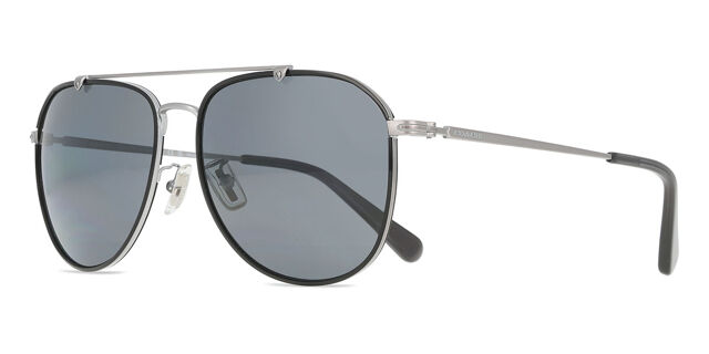 Coach HC7164 CR626 Polarized 936881 Pilot Satin Gunmetal  display picture 1