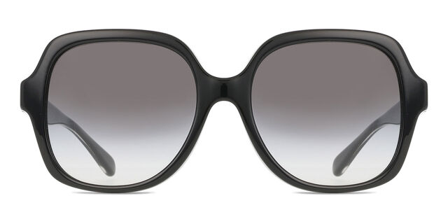 Coach HC8395U CR614 Black Square Sunglasses Coach HC8395U CR614 M (54 - 17) with Grey lenses and Black  main image 3