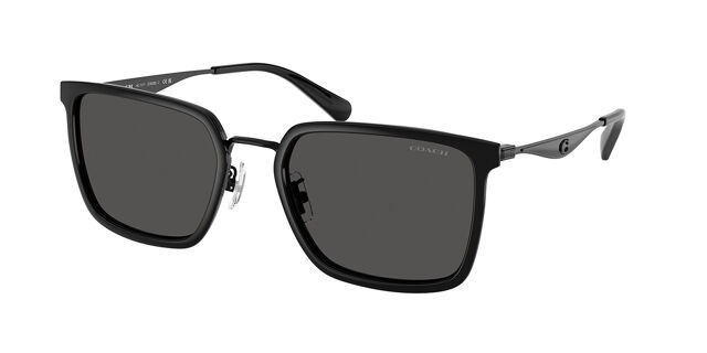 Coach HC7171 CW226 934487 Square Black Sunglasses  display picture 2