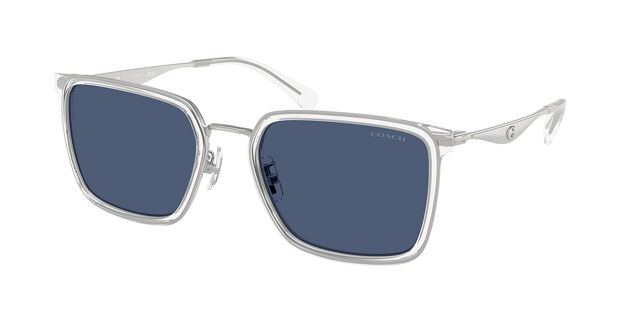 Coach Elegant grey /blue  Sunglasses Coach HC8350U CD478 57088H Oval Transparent Faded Blue  main image 3