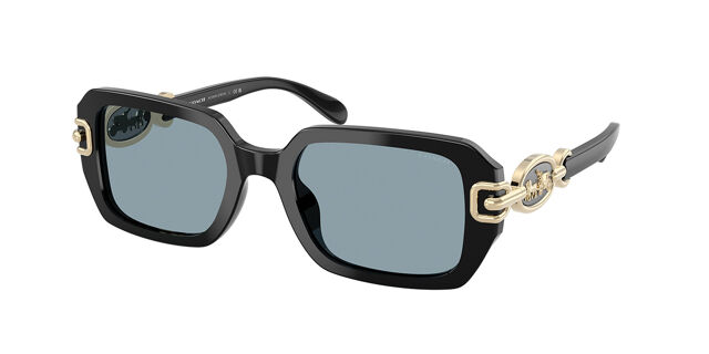 Coach HC8425U CAD74 500272 Rectangle Black Sunglasses  display picture 2