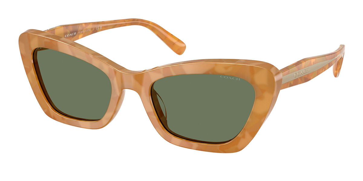 Coach HC8452U CDP52 593982 54 Sköldpaddemönstradeshell Solglasögon Kvinna