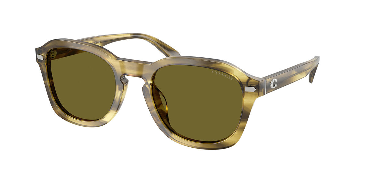 Coach HC8467U CFU14 5945/2 Men's Sunglasses Green Size 53