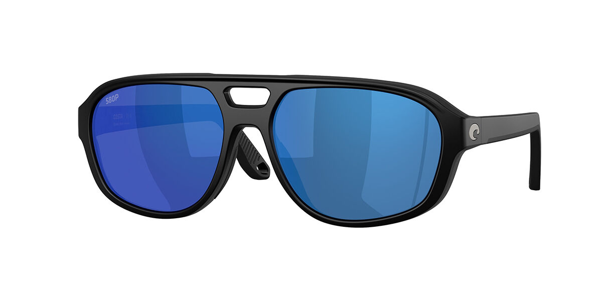 Costa Del Mar 6S9133 Street Heat Polarized 913303 55 Svarta Solglas&ouml;gon M&auml;n
