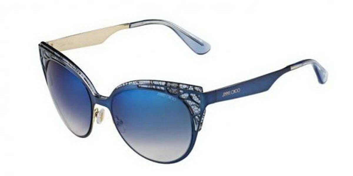 Jimmy Choo Estelle/S EOE/KM Sunglasses Blue VisionDirect Australia