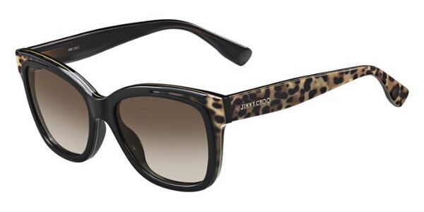 Jimmy Choo Bebi/S PUE/J6 Square Black Sunglasses  display picture 1